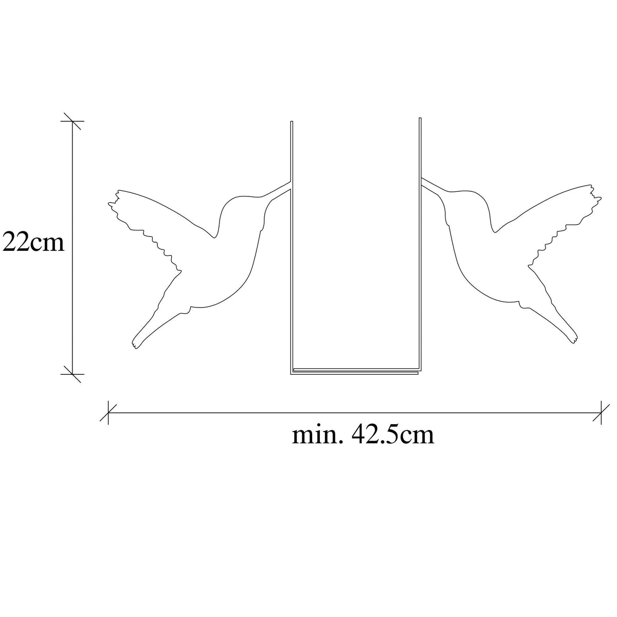Kt-011-A Dekoratif Metal Kitap Tutucu 
