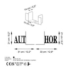 Kt-042 Dekoratif Metal Kitap Tutucu 