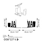Kt-038 Dekoratif Metal Kitap Tutucu 