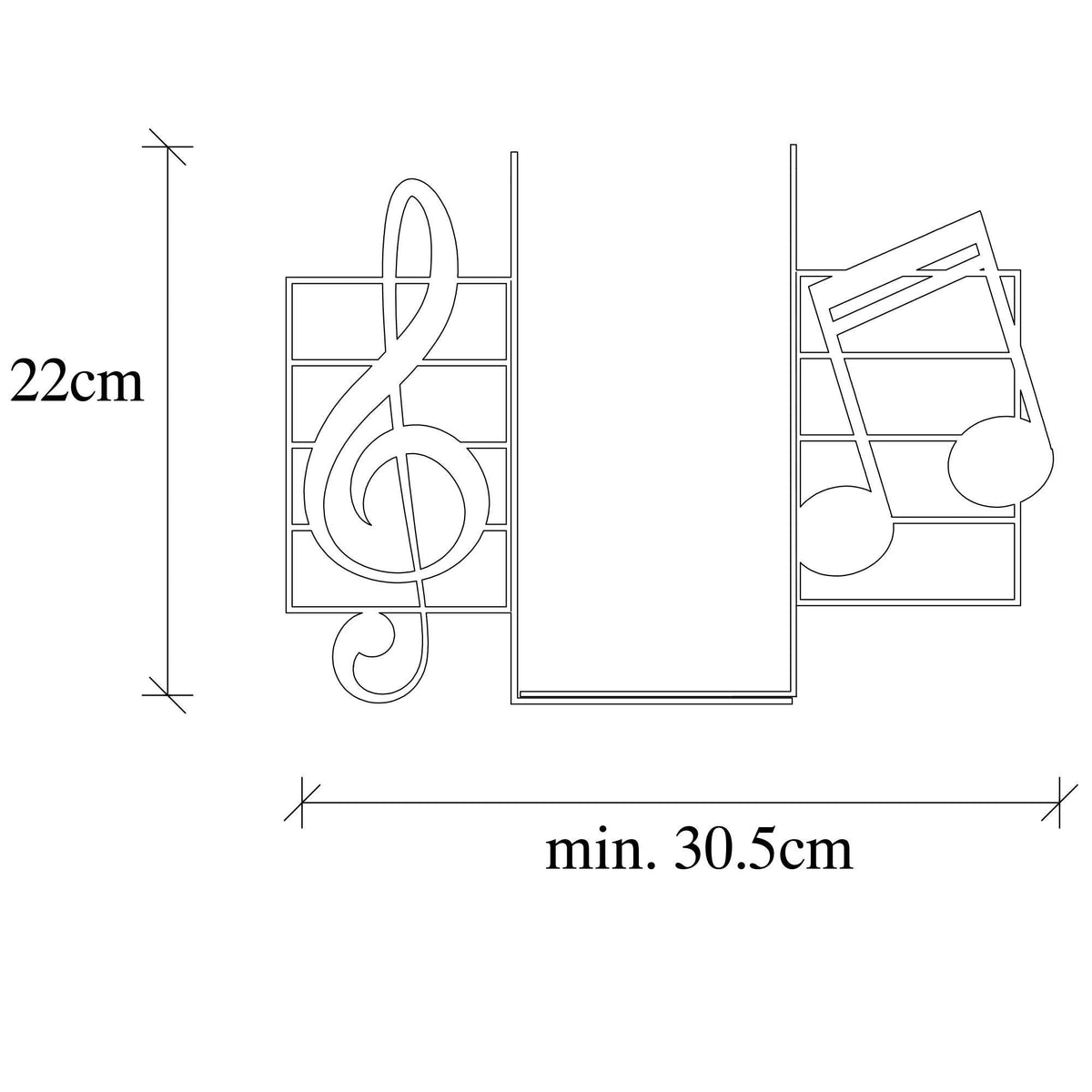 Kt-018 Dekoratif Metal Kitap Tutucu 