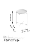 Shb-007-B Dekoratif Metal Sehpa 