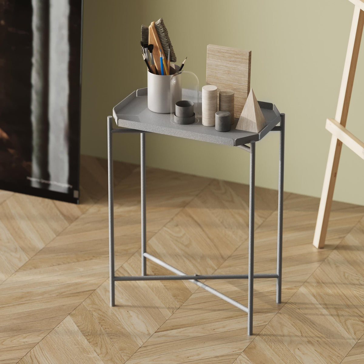 Shb-009-C Dekoratif Metal Sehpa 