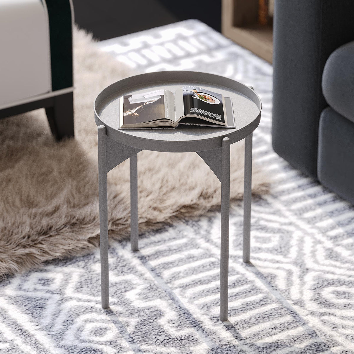 Shb-002-D Dekoratif Metal Sehpa 