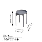 Shb-002-D Dekoratif Metal Sehpa 