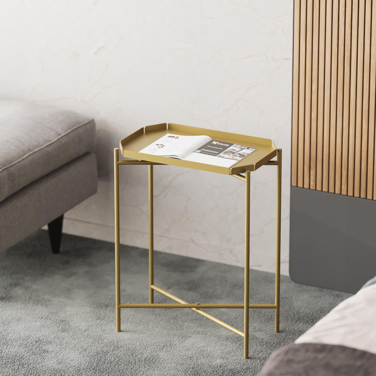 Shb-009-A Dekoratif Metal Sehpa 