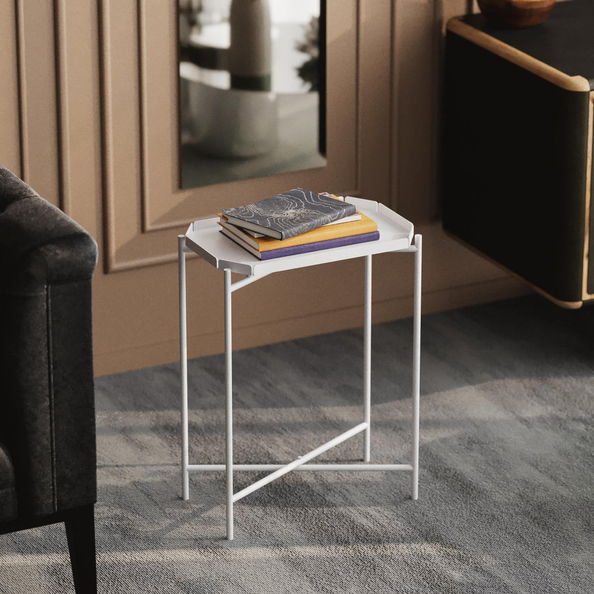 Shb-009-B Dekoratif Metal Sehpa 