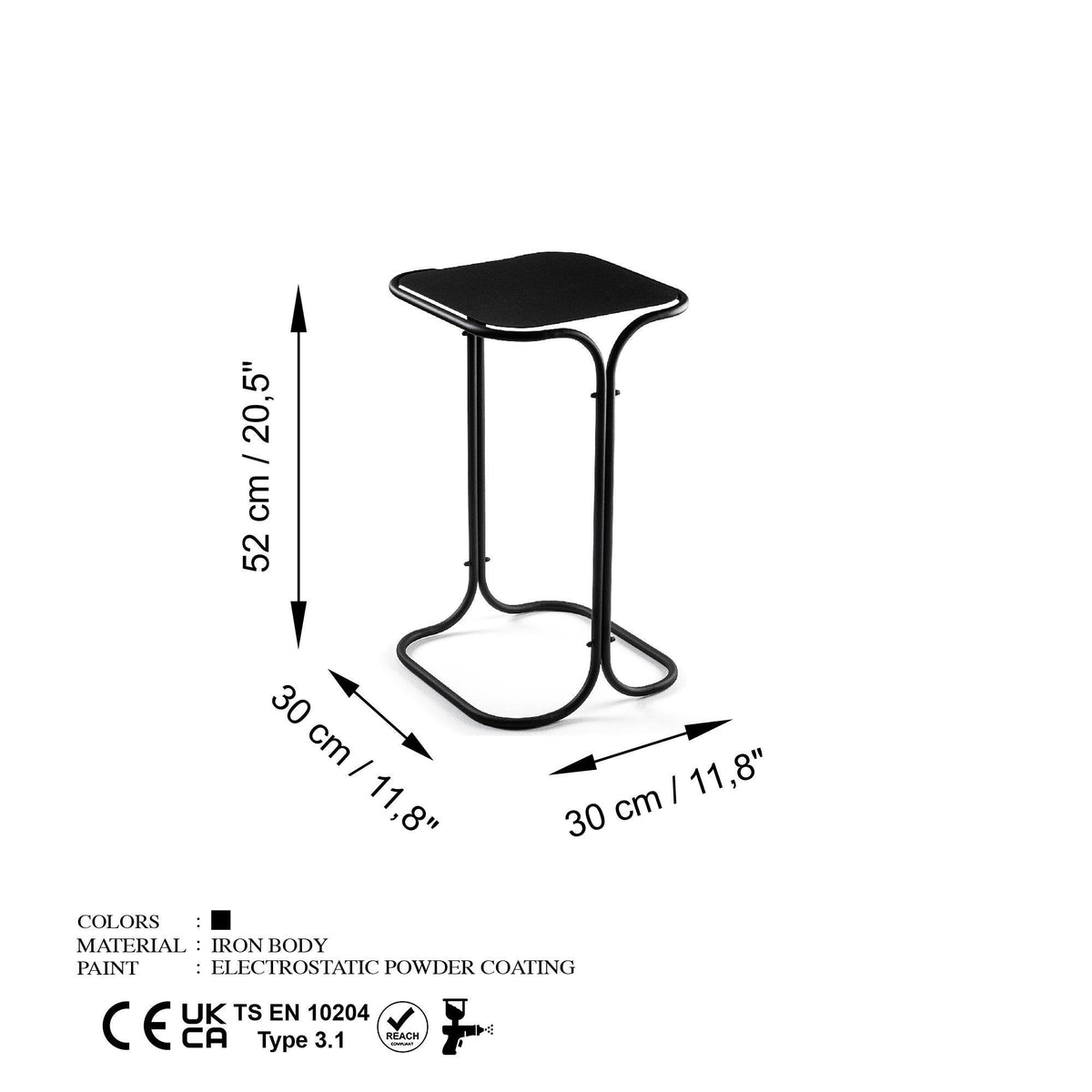 Shb-001 Dekoratif Metal Sehpa 