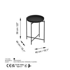Shb-007 Dekoratif Metal Sehpa 