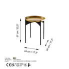 Shb-002 Dekoratif Metal Sehpa 