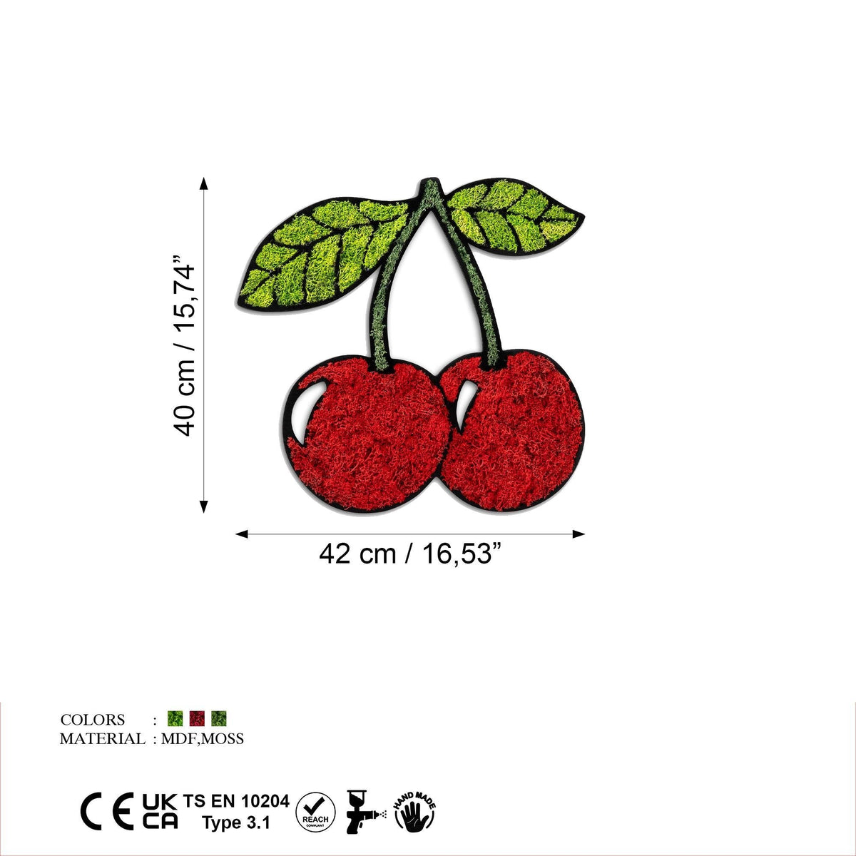 Yns-024 Dekoratif Yosun Duvar Tablosu 
