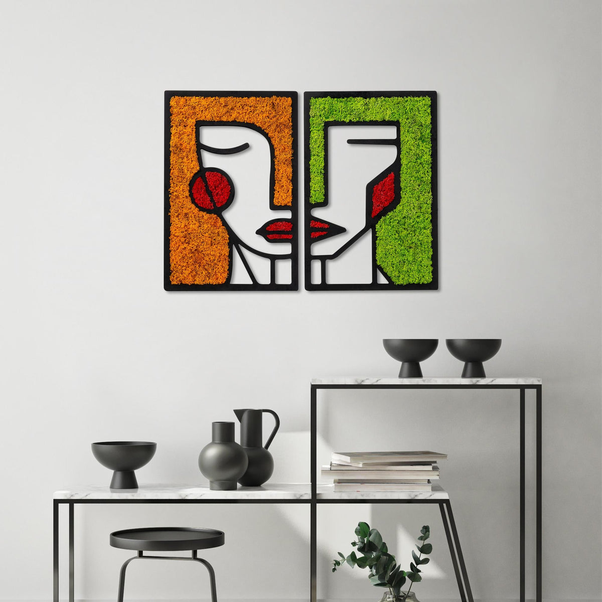 Yns-026 Dekoratif Yosun Duvar Tablosu 