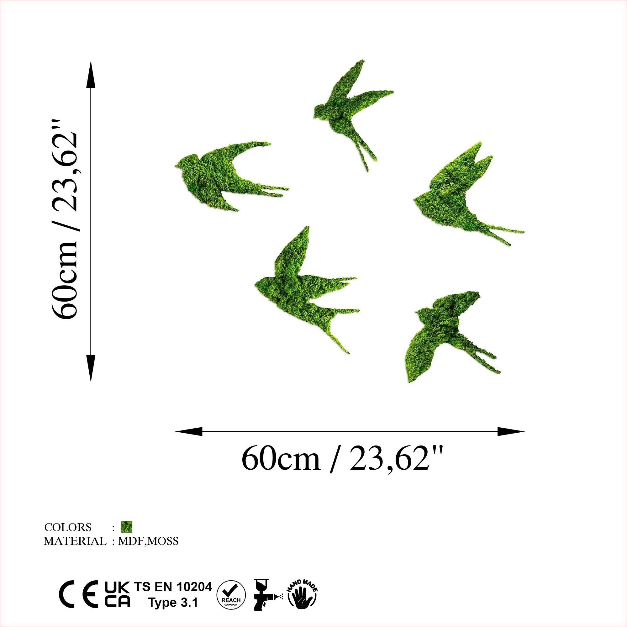 Yns-018 Dekoratif Yosun Duvar Tablosu 