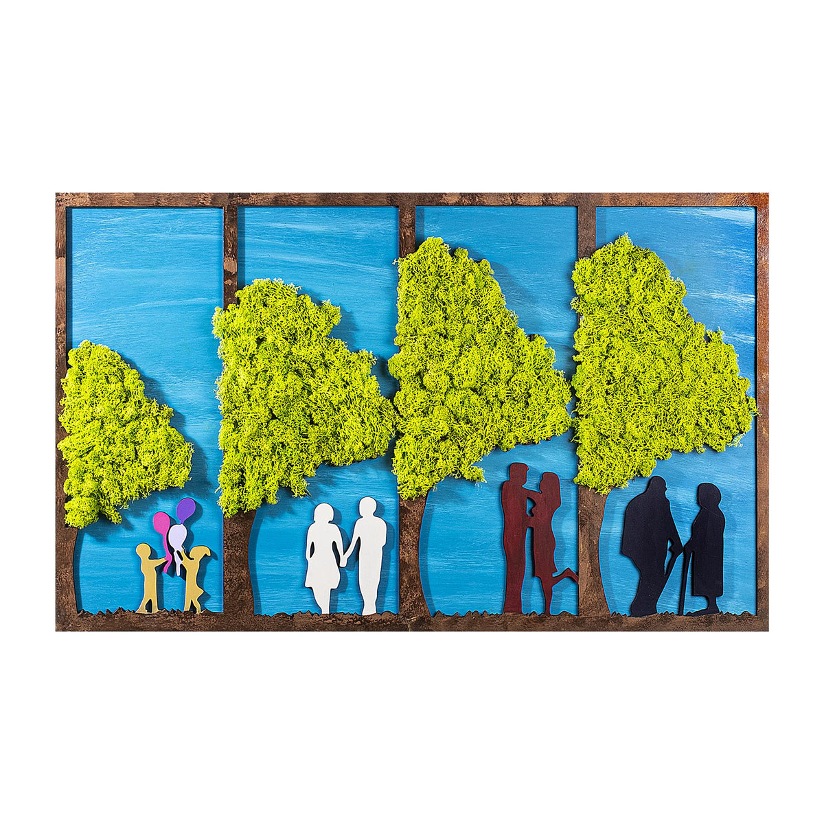 Yns-014 Dekoratif Yosun Duvar Tablosu 
