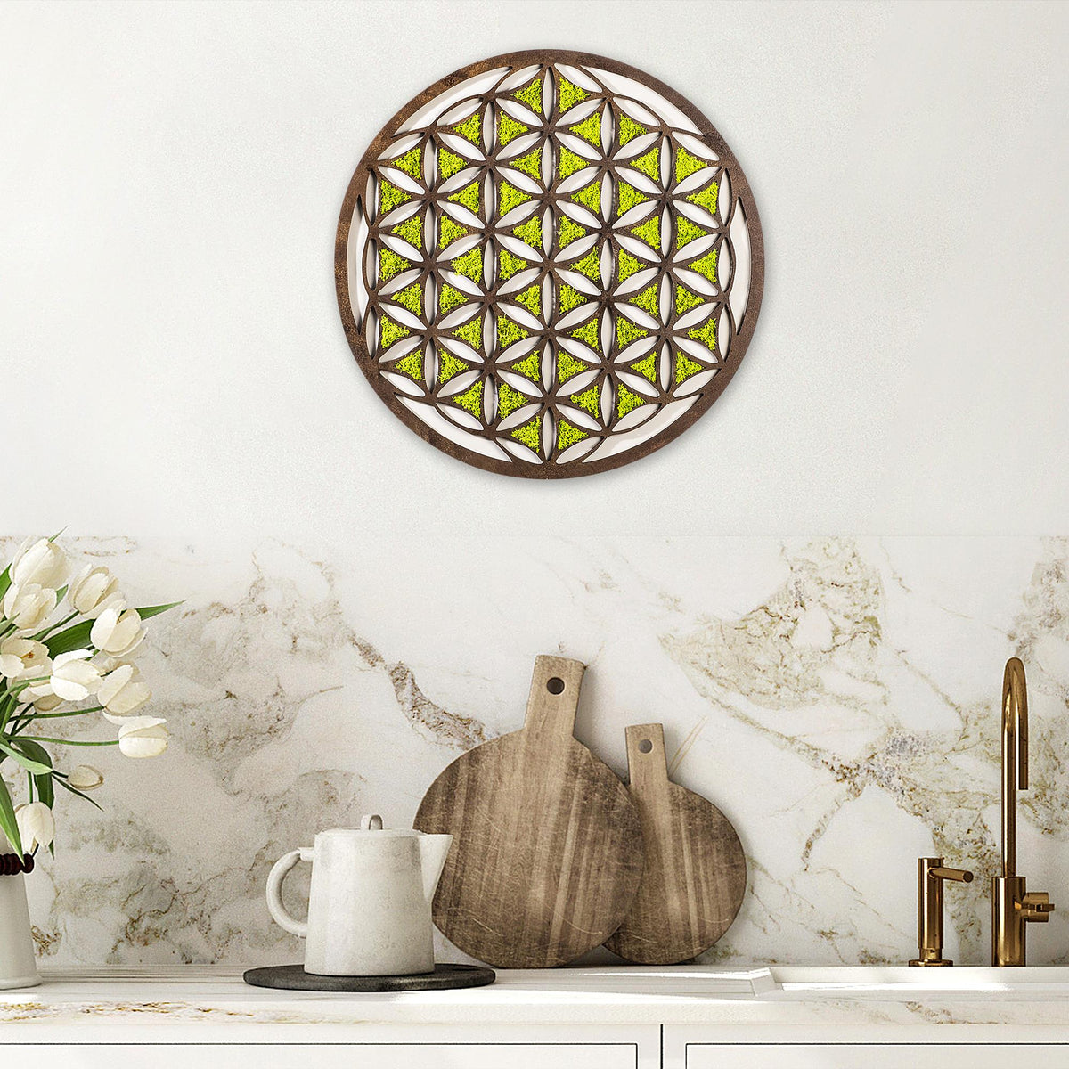 Yns-007 Dekoratif Yosun Duvar Tablosu 