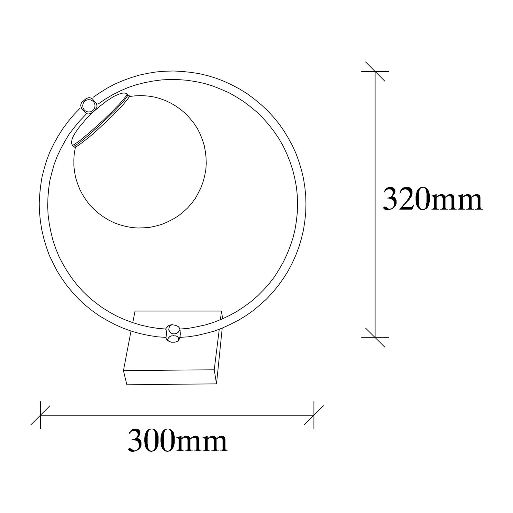 Dione 100 Cam Masa Lambası Aydınlatma 