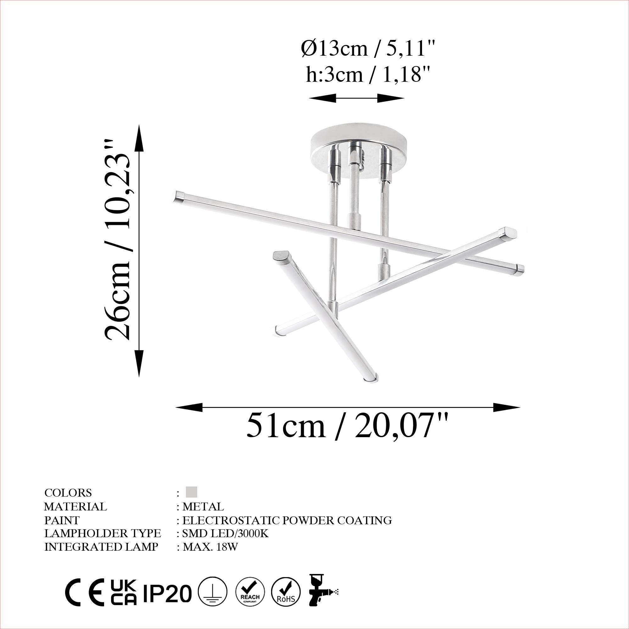 Dunara 13652 Led Plafonyer Aydınlatma 