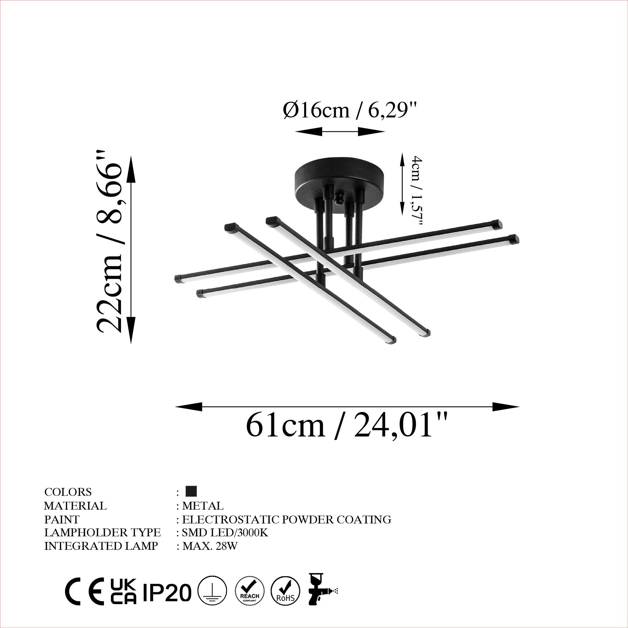 Elk 13661 Led Plafonyer Aydınlatma 