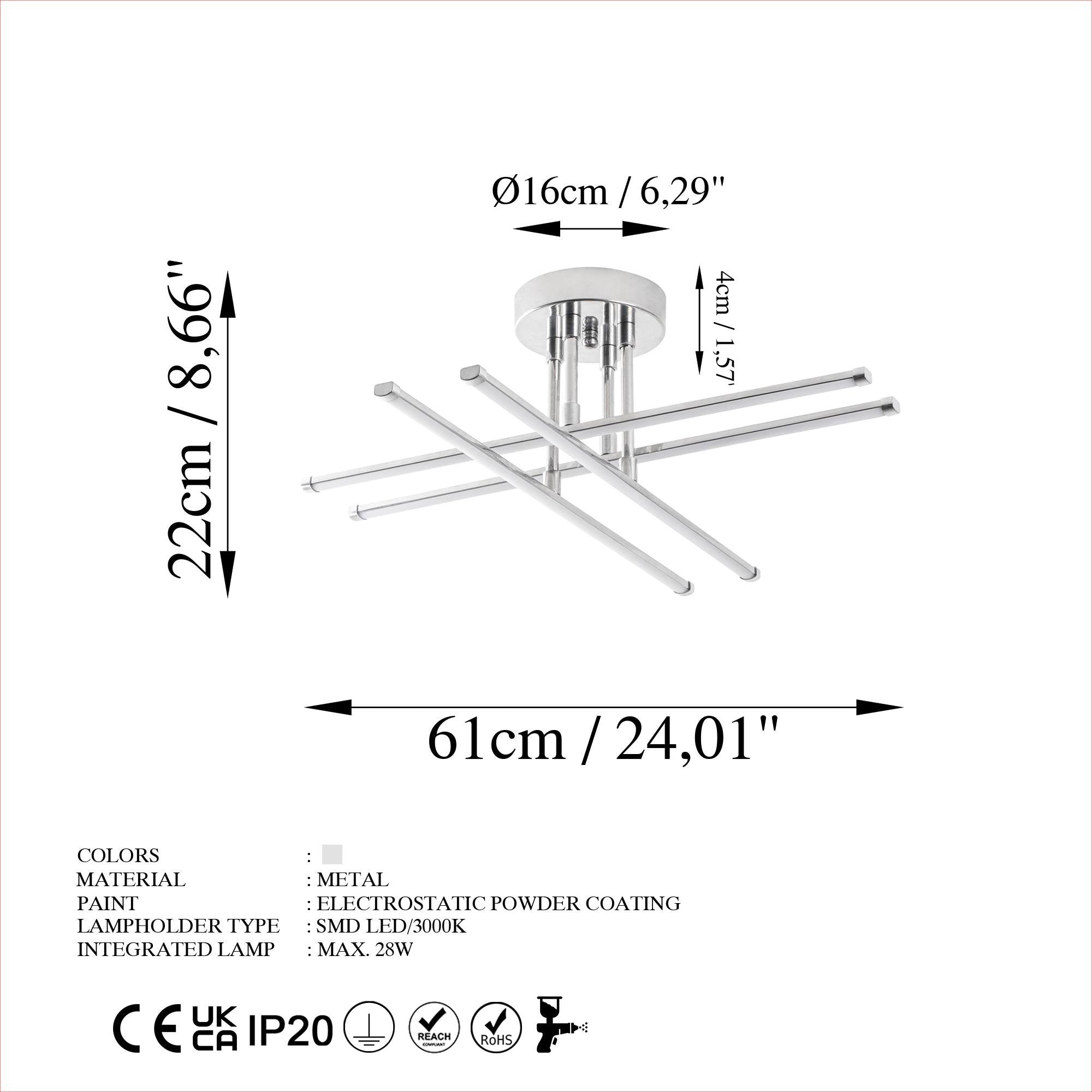 Elk 13662 Led Plafonyer Aydınlatma 