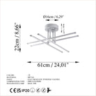 Elk 13663 Led Plafonyer Aydınlatma 