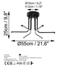Enceladus 13673 Led Plafonyer Aydınlatma 