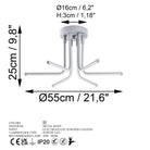 Enceladus 13674 Led Plafonyer Aydınlatma 