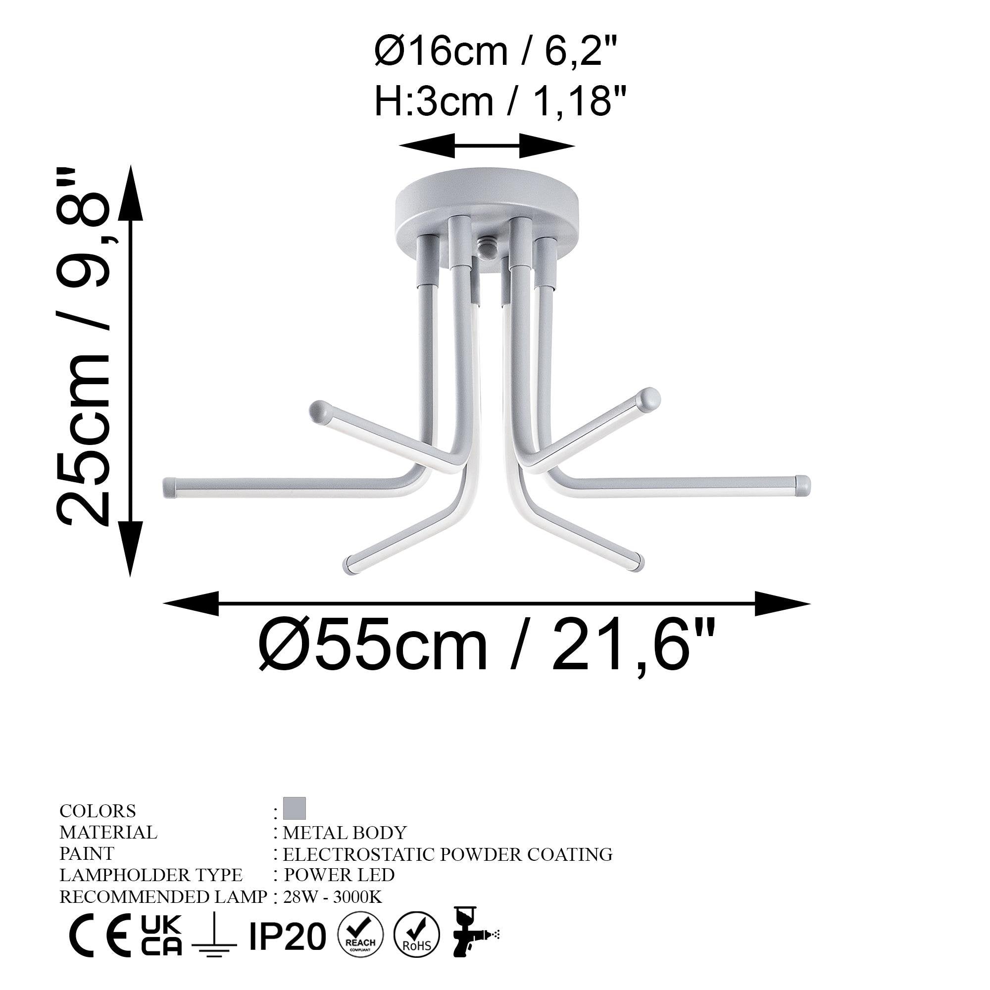 Enceladus 13674 Led Plafonyer Aydınlatma 