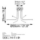 Enceladus 13676 Led Plafonyer Aydınlatma 