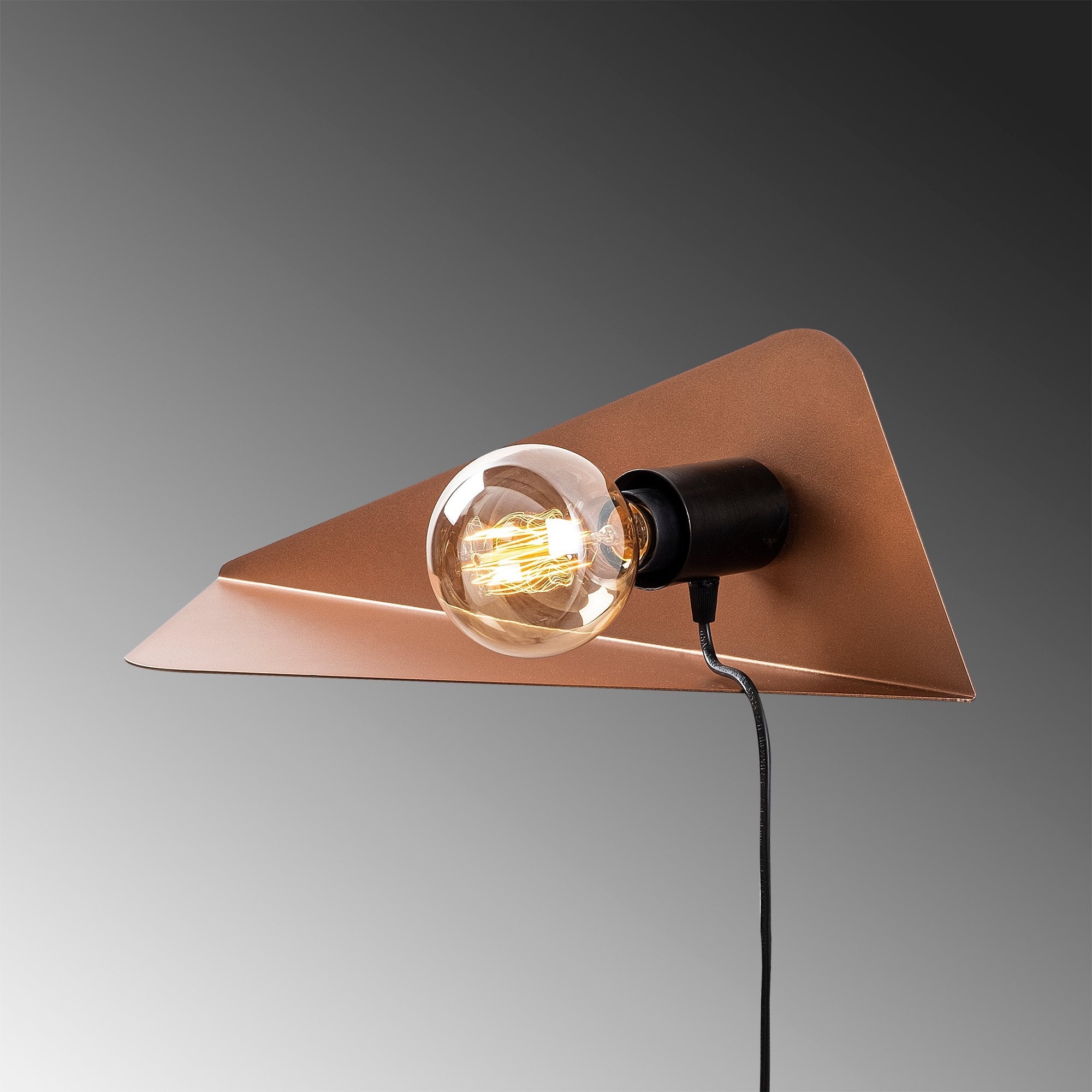 Geranara 502 Copper Black Rustik Aplik Duvar Aydınlatma 