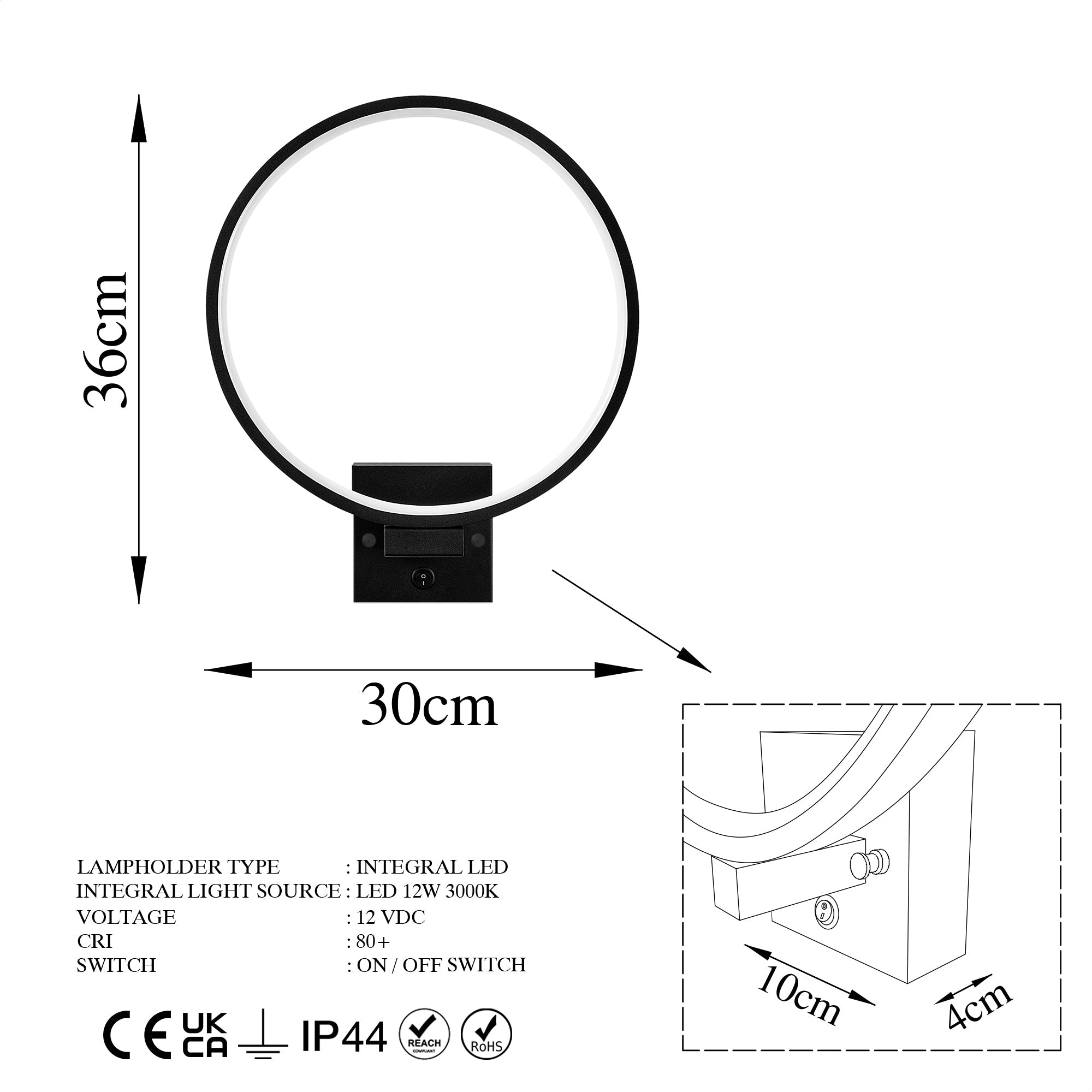 Irisara 13309 Led Aplik Duvar Aydınlatma 