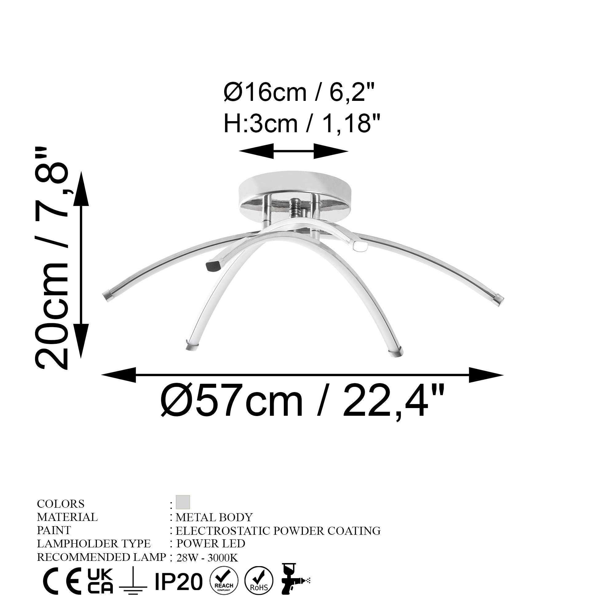 Lavender 13687 Led Plafonyer Aydınlatma 
