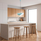 Marble 2866 Turkuaz Cam Sarkıt Aydınlatma 