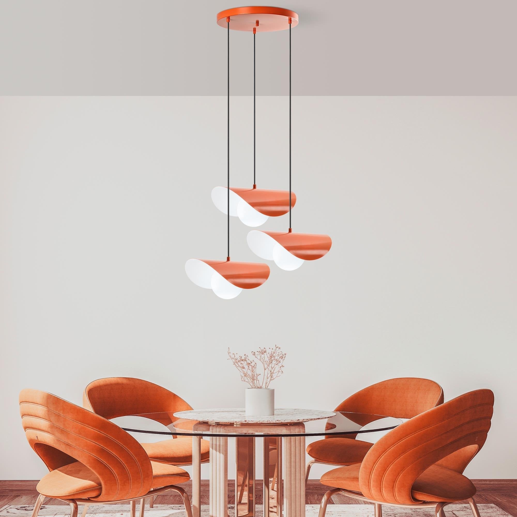 Marble 6141 Turuncu Cam Sarkıt Aydınlatma 