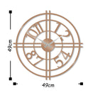Watch-033-B Dekoratif Metal Duvar Saati 