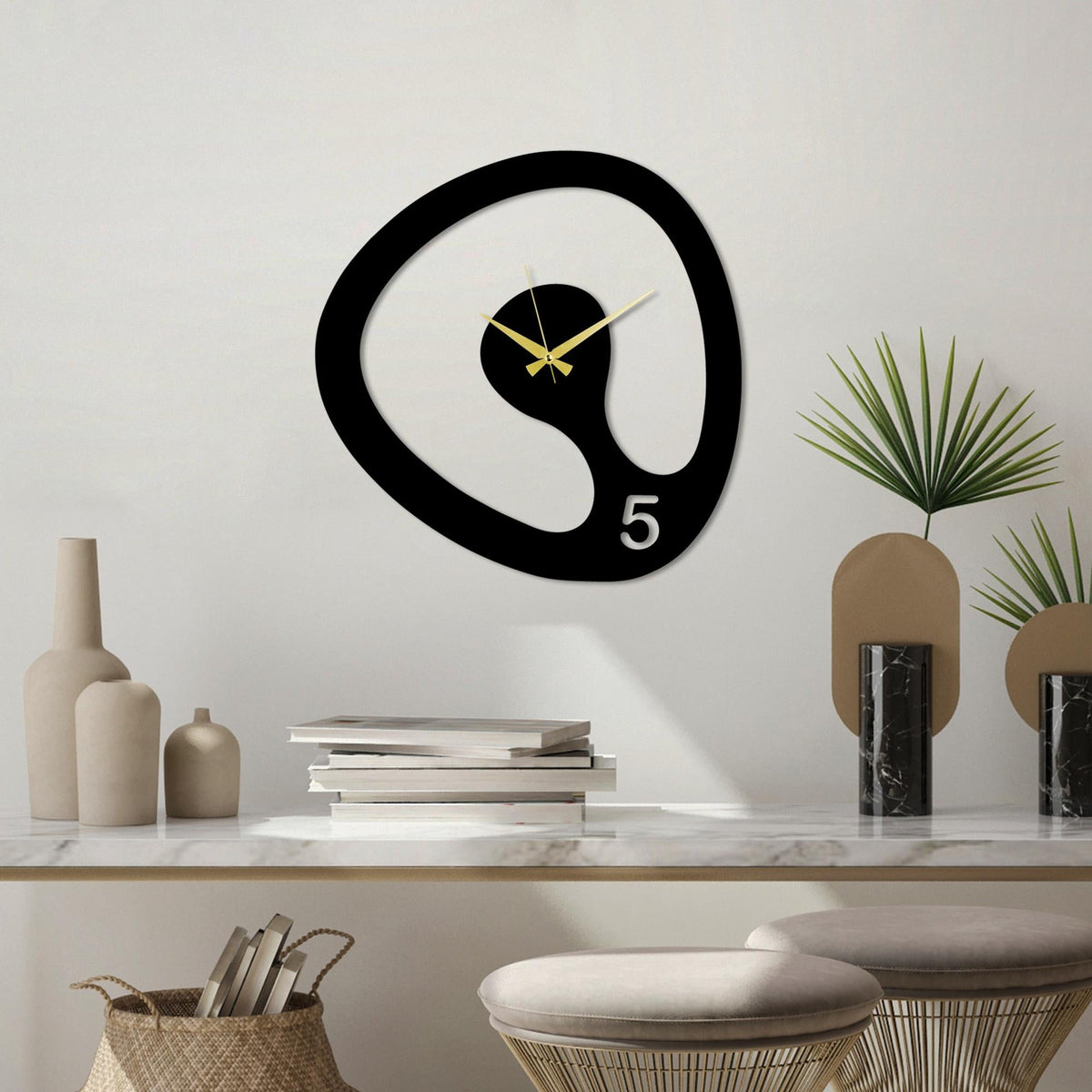 Watch-81 Dekoratif Metal Duvar Saati 
