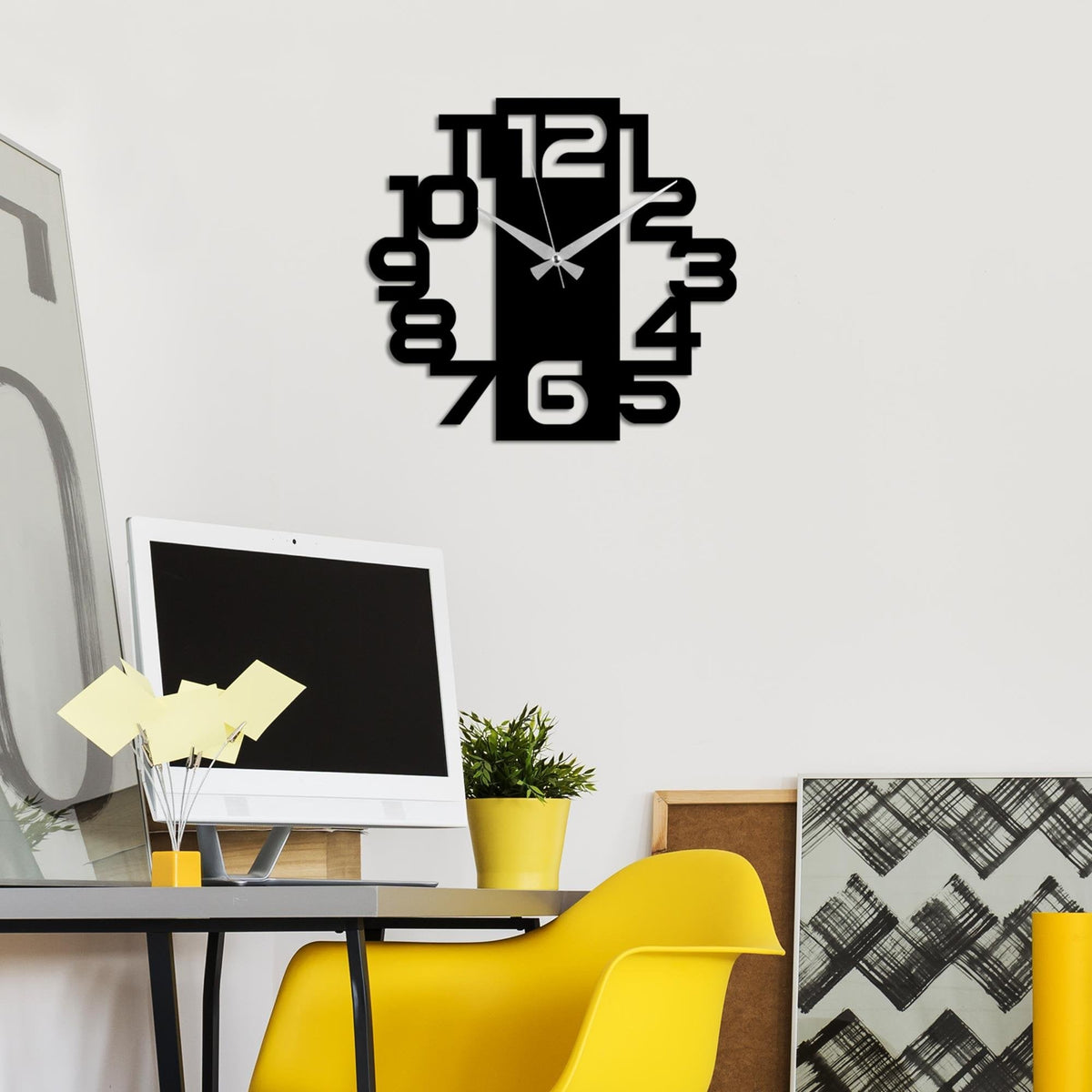 Watch-053 Dekoratif Metal Duvar Saati 