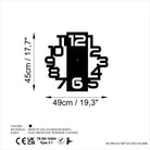 Watch-053 Dekoratif Metal Duvar Saati 