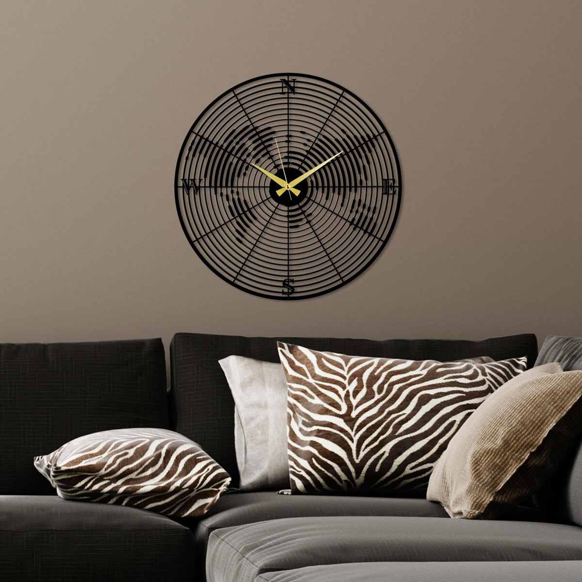 Watch-77 Dekoratif Metal Duvar Saati 