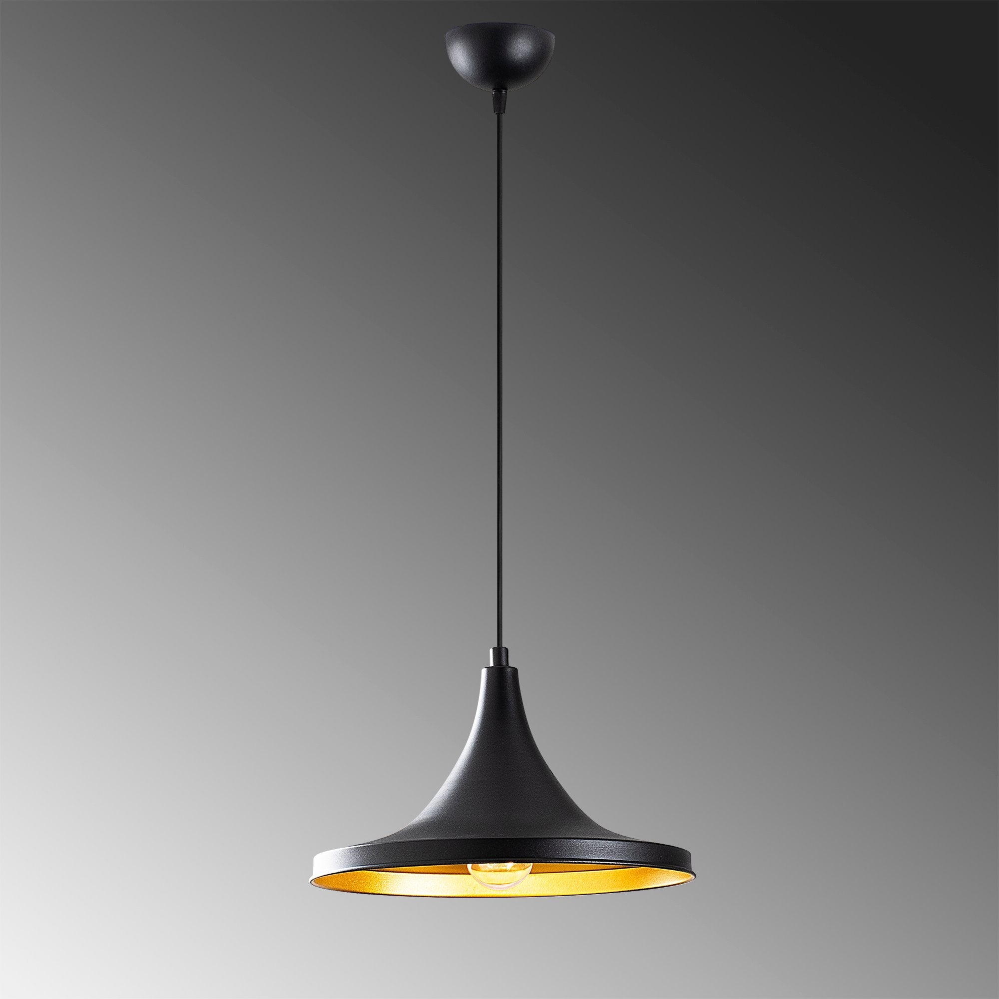 Narcissus 193 Black 1 Sıvama Sarkıt Aydınlatma 