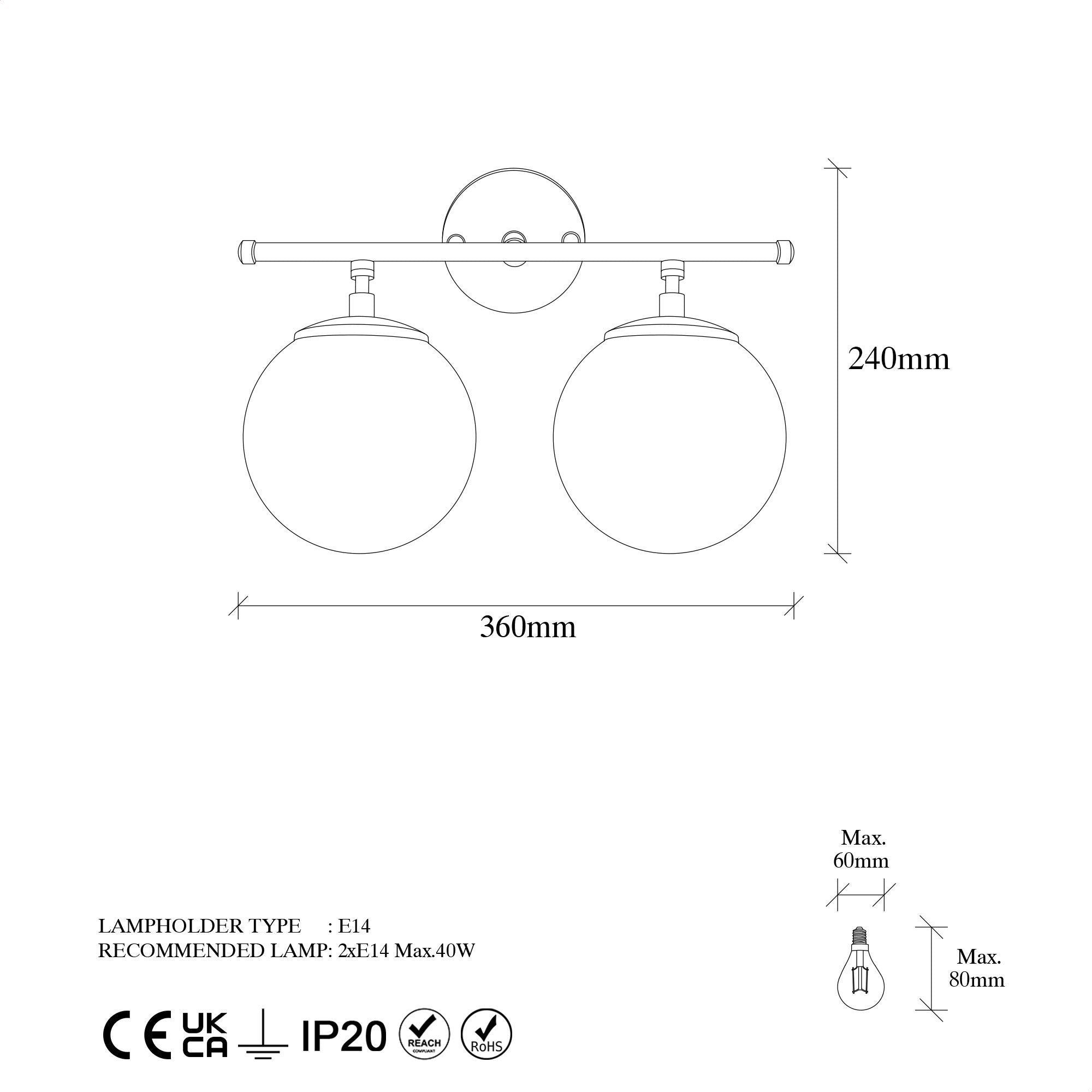 Opalina 10740 Cam Aplik Duvar Aydınlatma 