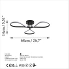 Raven 13541 Led Plafonyer Aydınlatma 