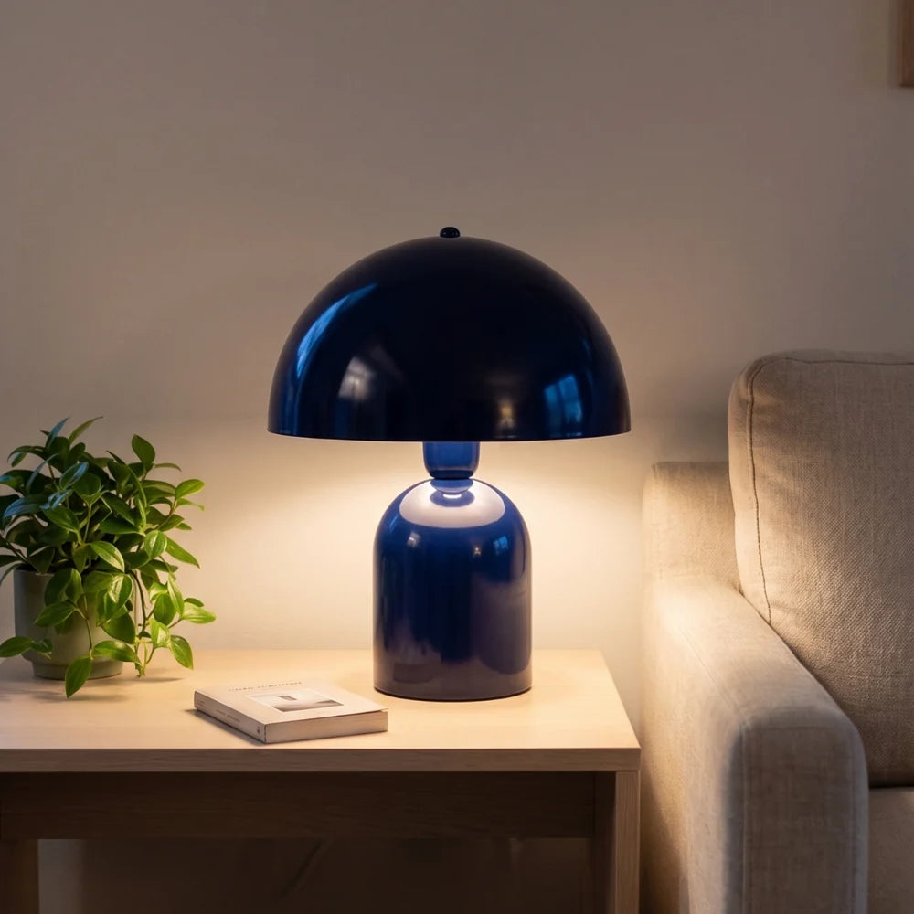 By Lamp-Soho Lacivert Metal Masa Lambası-Masa Lambası-4-Milagron.com