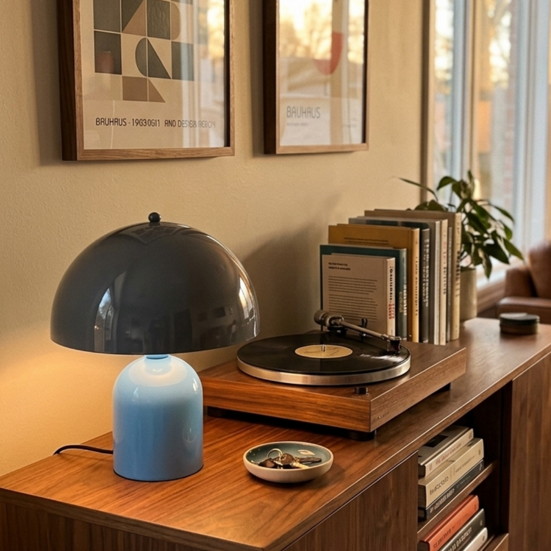 Soho Soft Mavi Metal Masa Lambası 