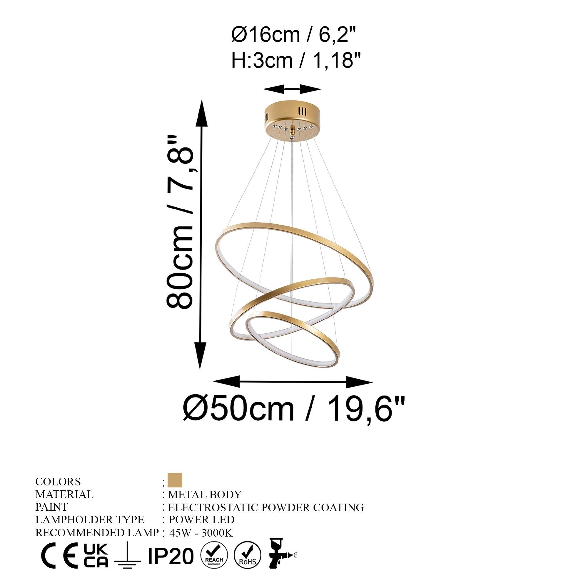Solaris 13700 Led Avize Aydınlatma 