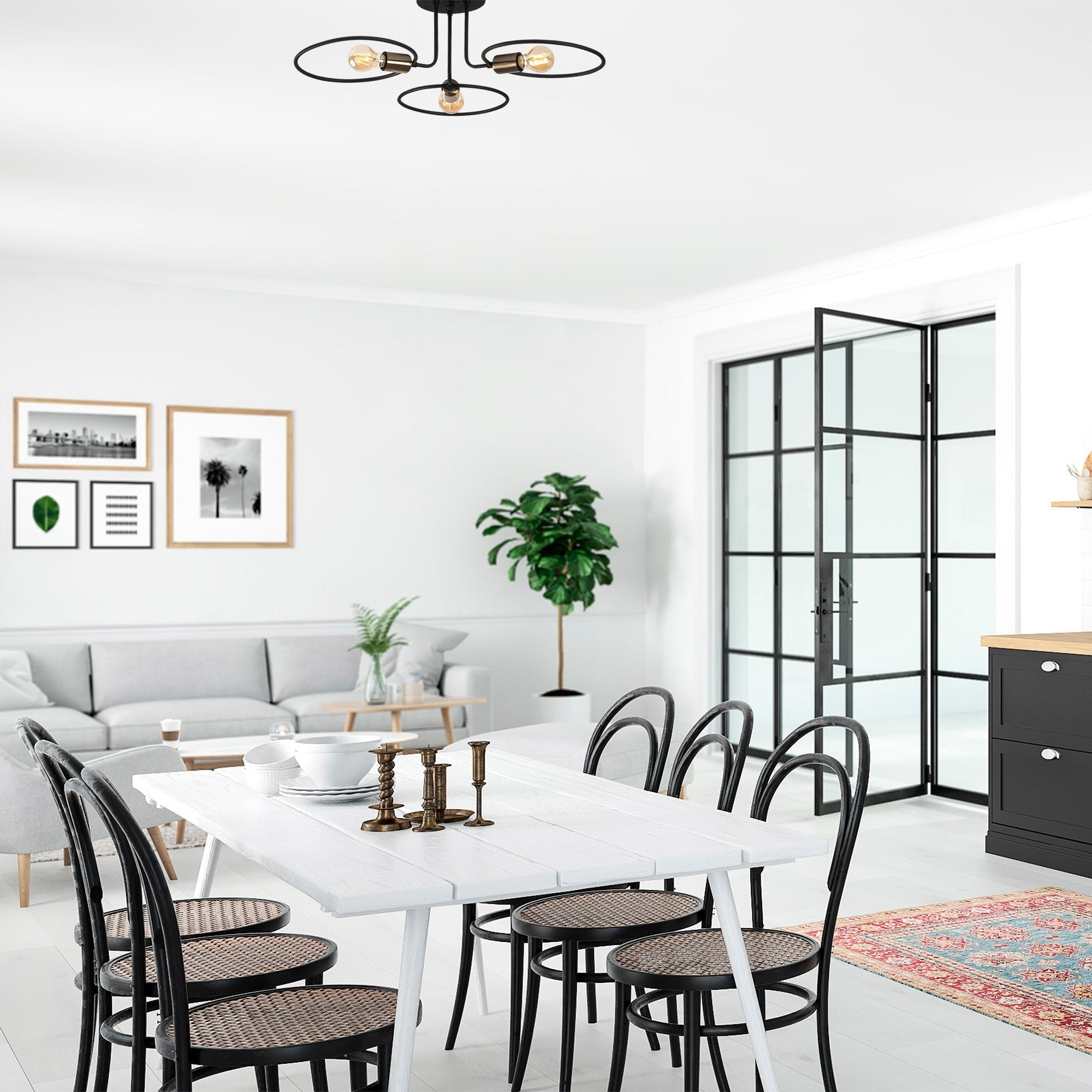 Steppara 1341 Rustik Plafonyer Aydınlatma 