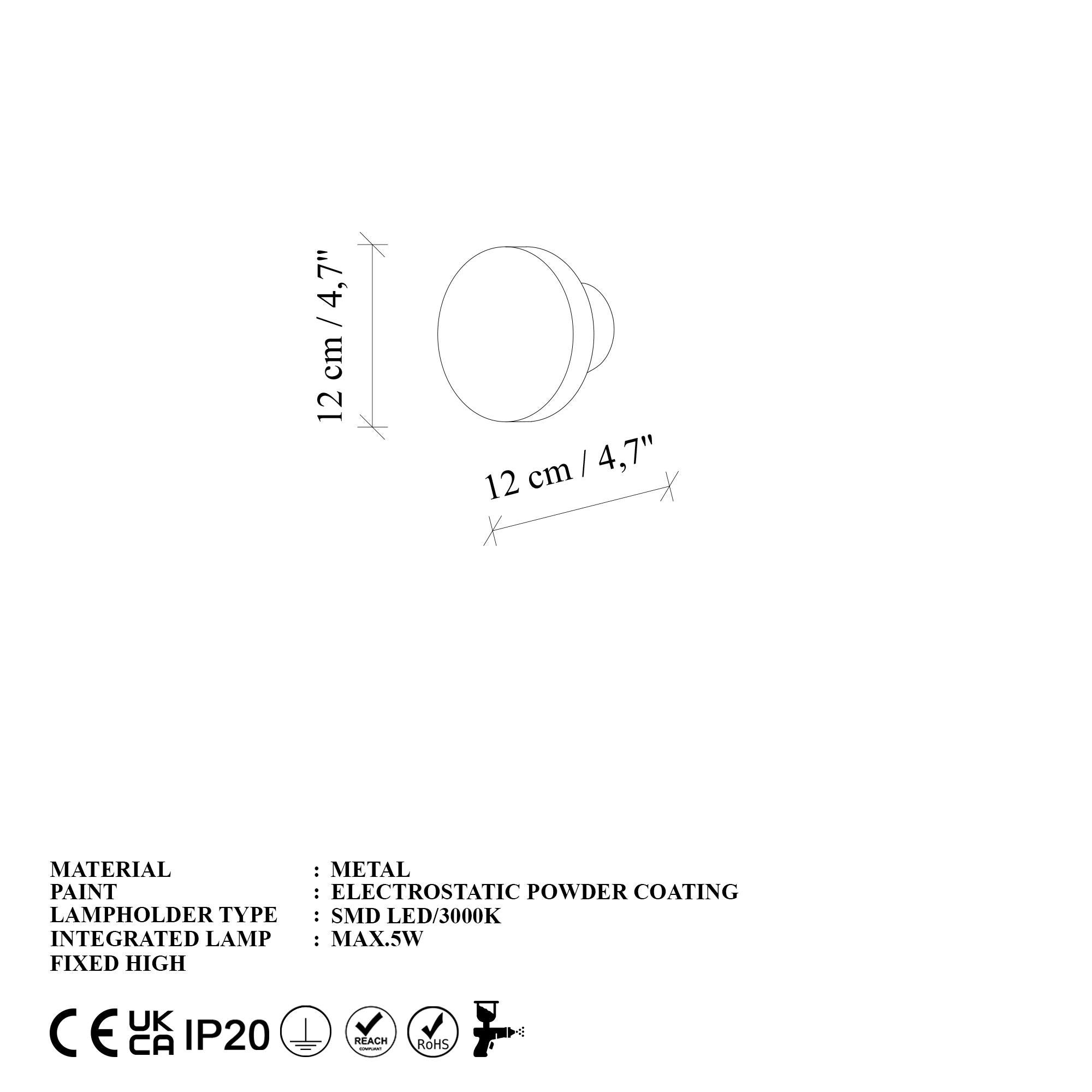 Tigera 15520 S M Led Aplik Duvar Aydınlatma 