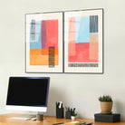 Uv-949 Baskılı Cam 2'Li Set Duvar Tablosu 