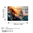 Uv-1184 Baskılı Cam Dikdörtgen Duvar Tablosu 