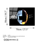 Uv-335 Baskılı Cam Dikdörtgen Duvar Tablosu 