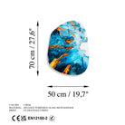 Uv-1084 Baskılı Cam Amorf Duvar Tablosu 