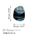 Uv-1092 Baskılı Cam Amorf Duvar Tablosu 